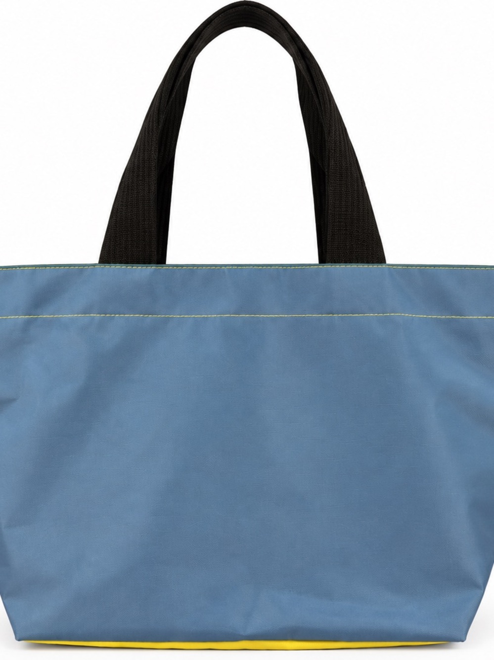 Authentic Hervé Chapelier Paris
Two-tone blue & yellow nylon Tote